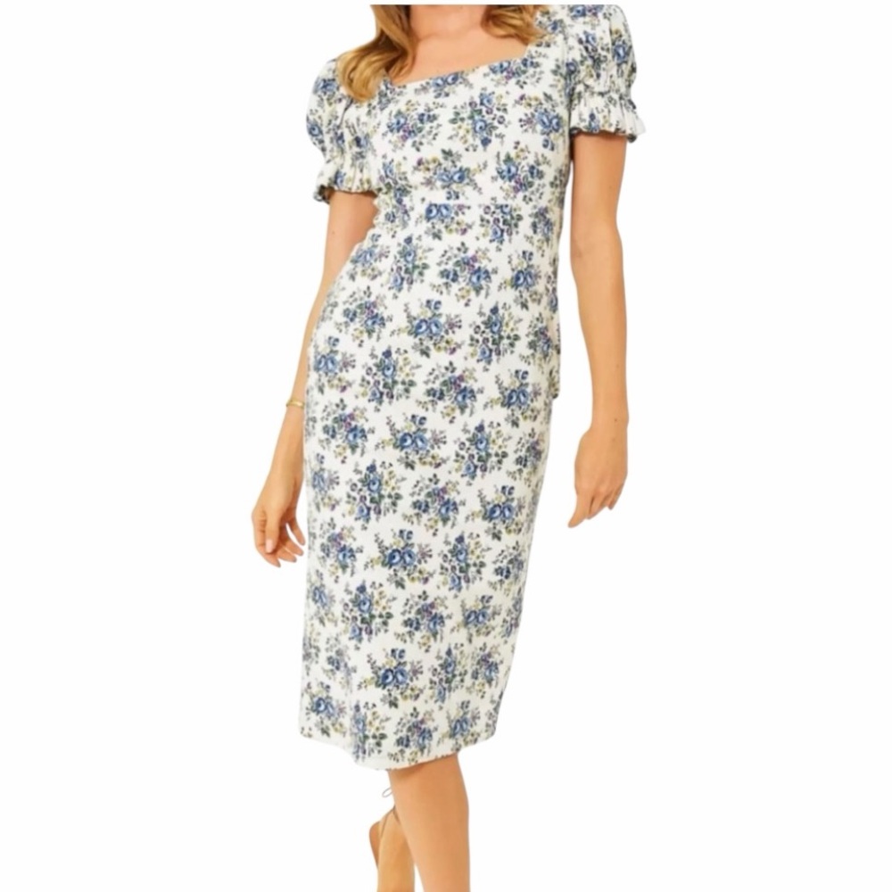 Hyacinth house Tuckernuck‎ Esther floral midi dress size XS